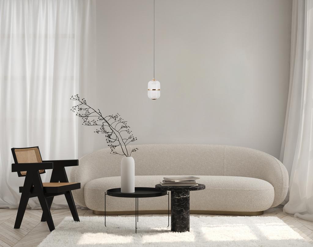 Lampa Wisząca Alani Led Złoty Alu Italux Pnd-34375-1-Hbr
