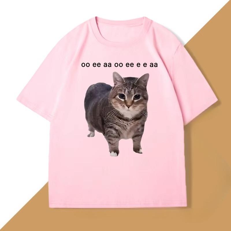Letní Unisex Tričko S Potiskem Vzorů Letní Krátký Rukáv Street Style Ležérní Čistá Bavlna Oblečení Tričko