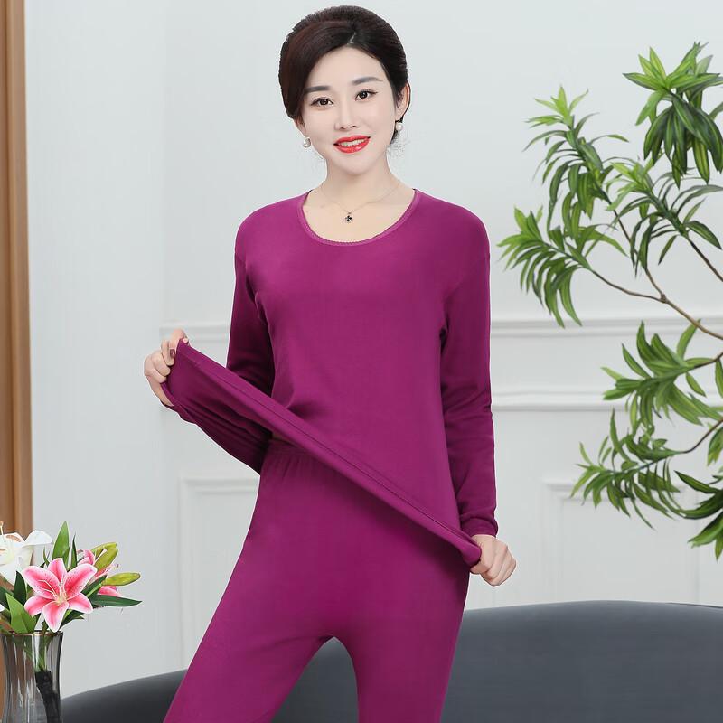 YUZHAOLIN Women's Pure Cotton Thermal Underwear Set