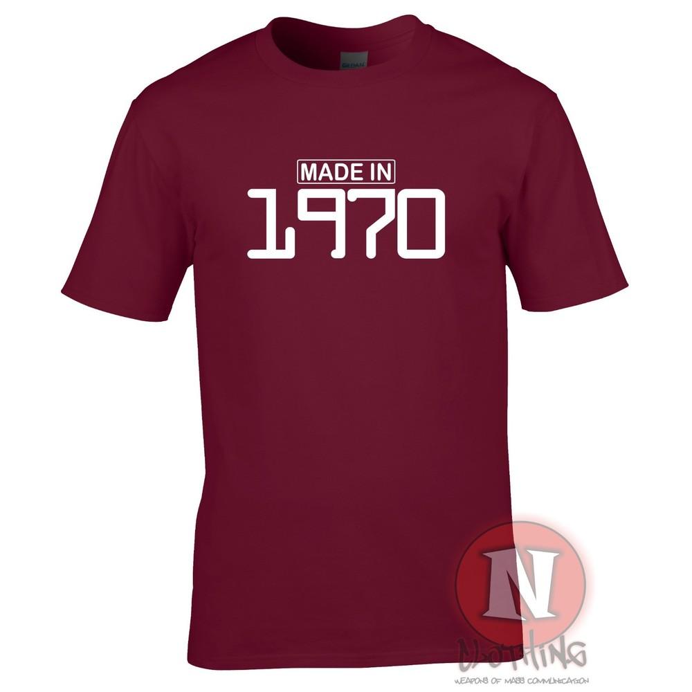 Made In 1970 TShirt Birthday Celebration Present Gift Funny Party Teeshirt S