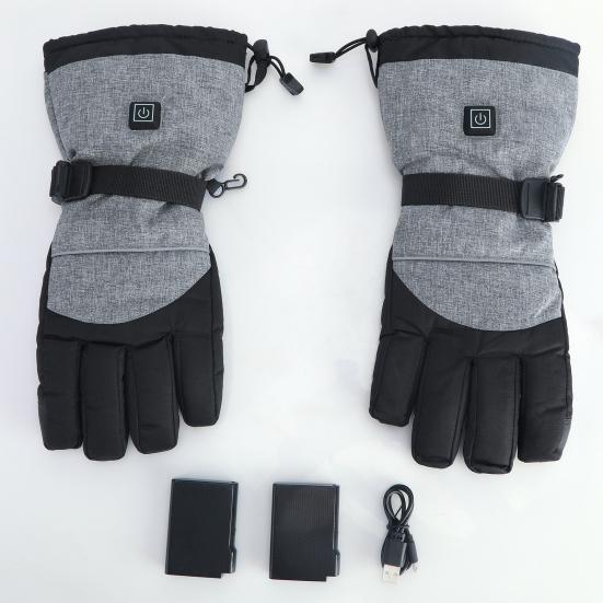 Gants Chauffants Rechargeables Tactiles Pour L'hiver - Imperméables, 3 Niveaux De Chaleur, Idéaux Ski, Rando, Vélo