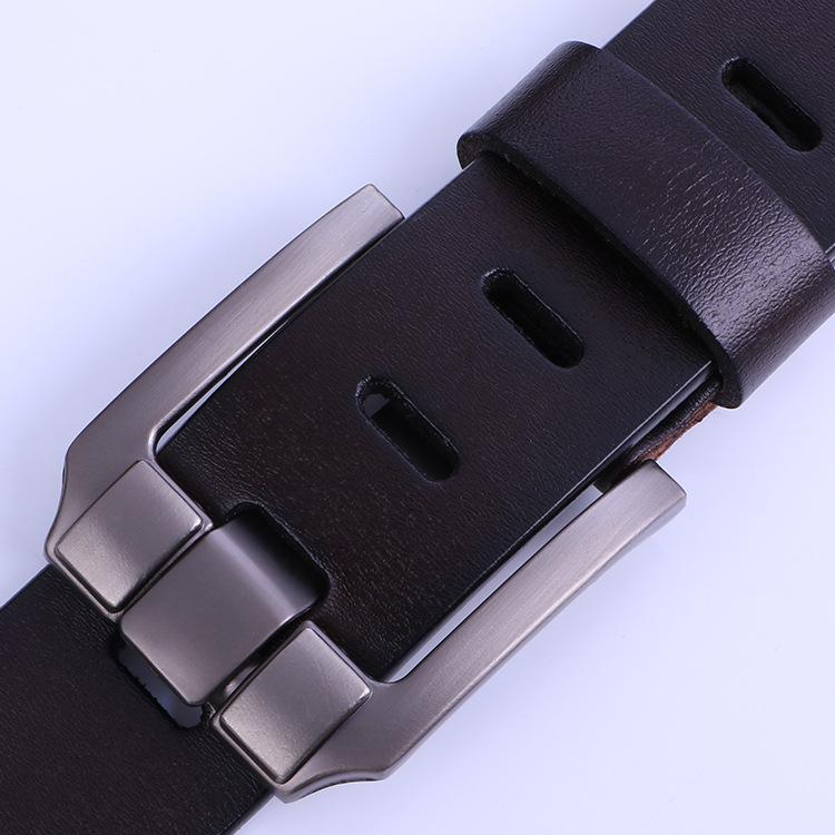 Belt Men'S Business Antique Jeans Belt Youth Tide Cowhide Pin Buckle Belt Imported Belt Factory