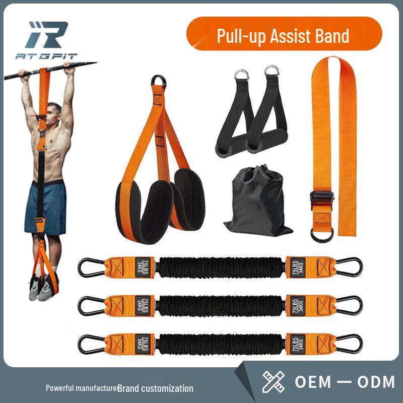 Adjustable Pull-Up Assist Resistance Band for Home Fitness