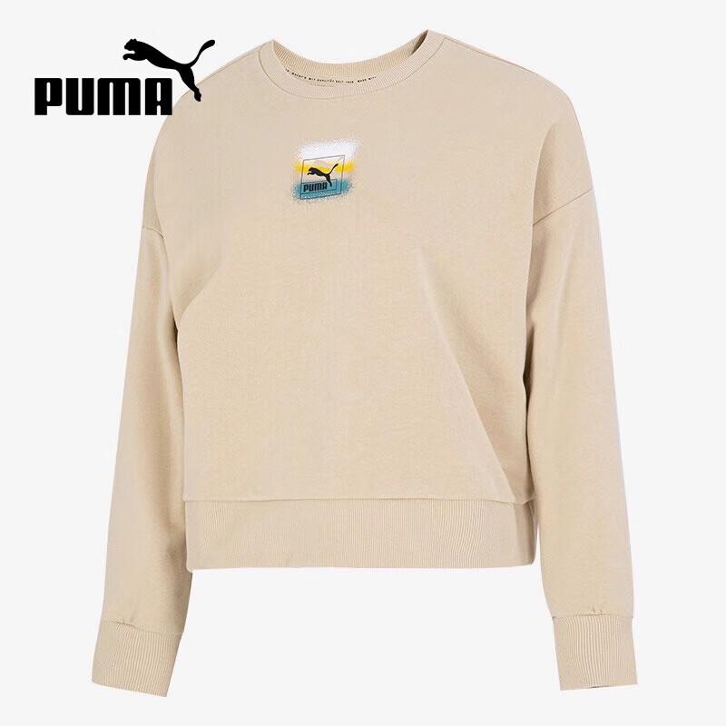 PUMA Women s Casual Crew Neck Loose Sweatshirt L