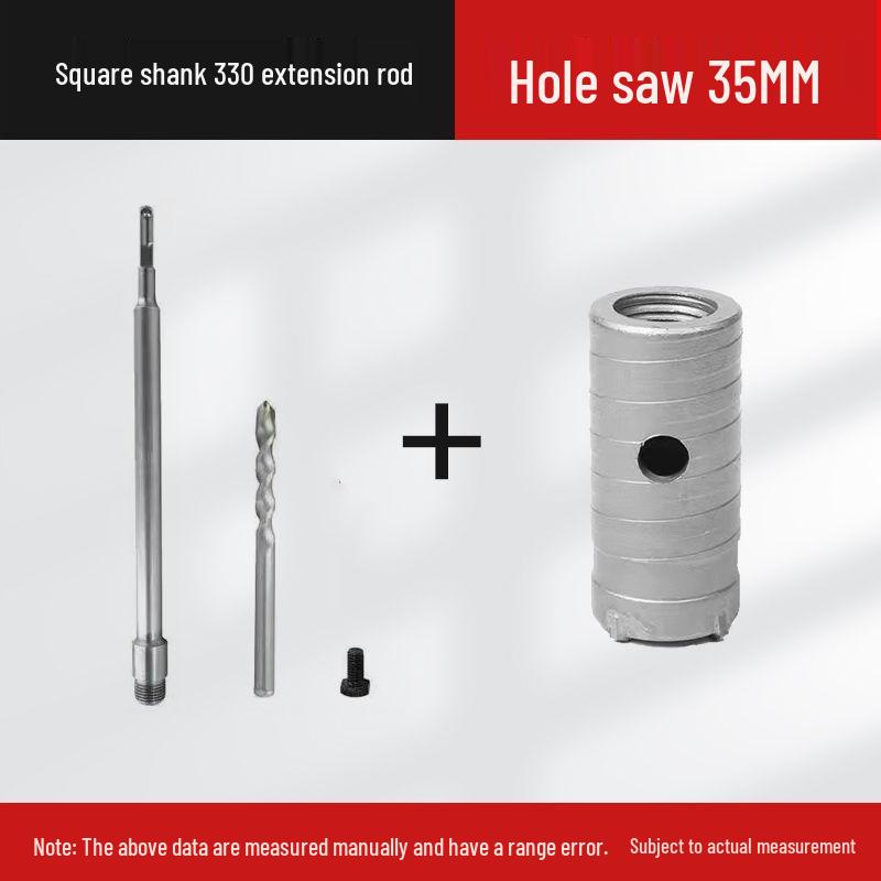 Electric Impact Drill Bit for Cement and Brick Walls - Dry Drilling Opener for Air Conditioner and Water Pipe Installations