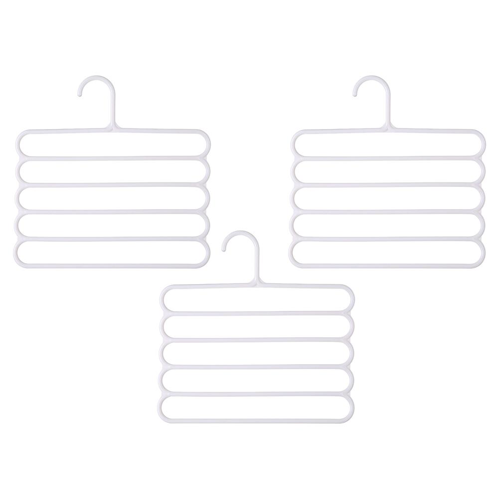 Multi-Layer Pants Rack - Space-Saving, Anti-Slip, and Adjustable Design for Organizing Clothes, Scarves, and Accessories