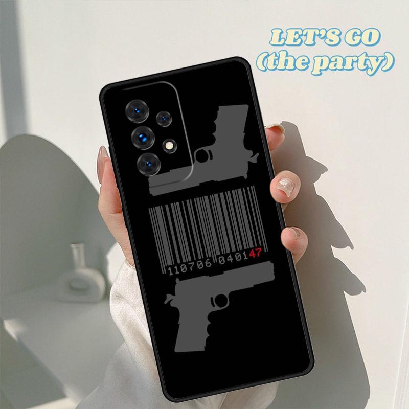Pistol Gun phone case For Samsung Galaxy A42 A31 A40 A51 A71 A32 A80 A91 A52 A72 A73 A20e A21S A50 A70 A11 A12 Cover