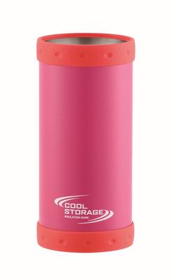Pearl Metal Vacuum Insulated Can Fits 500ml Can Be Used As a Cool Holder/Cooler, 2-Way Type, Cans, Tumbler, Outdoor, Pink, Storage, D-6642
