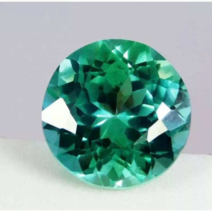 16 Ct Natural Bluish Green Sapphire Round Stunning Certified Loose Gemstone