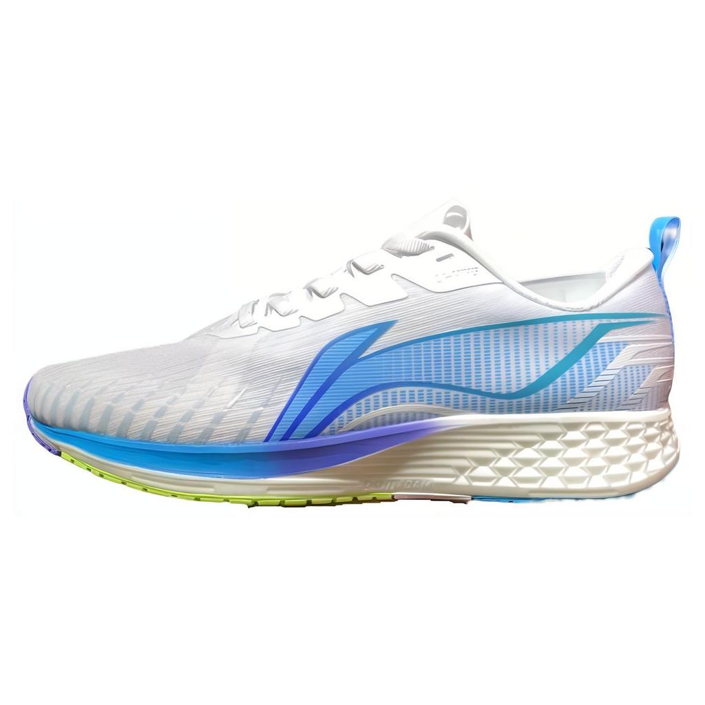 New LiNing Red Hare 4 Cushioning, Slip Resistant, And Abrasion Resistant Low Top Running Shoes Men's Blue White ARMS021-5