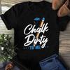 Chalk Dirty To Me Funny Billiard Pun T Shirt Vintage Pool Player Cue For Billiards Lovers Vintage Homme Unisex Versatile