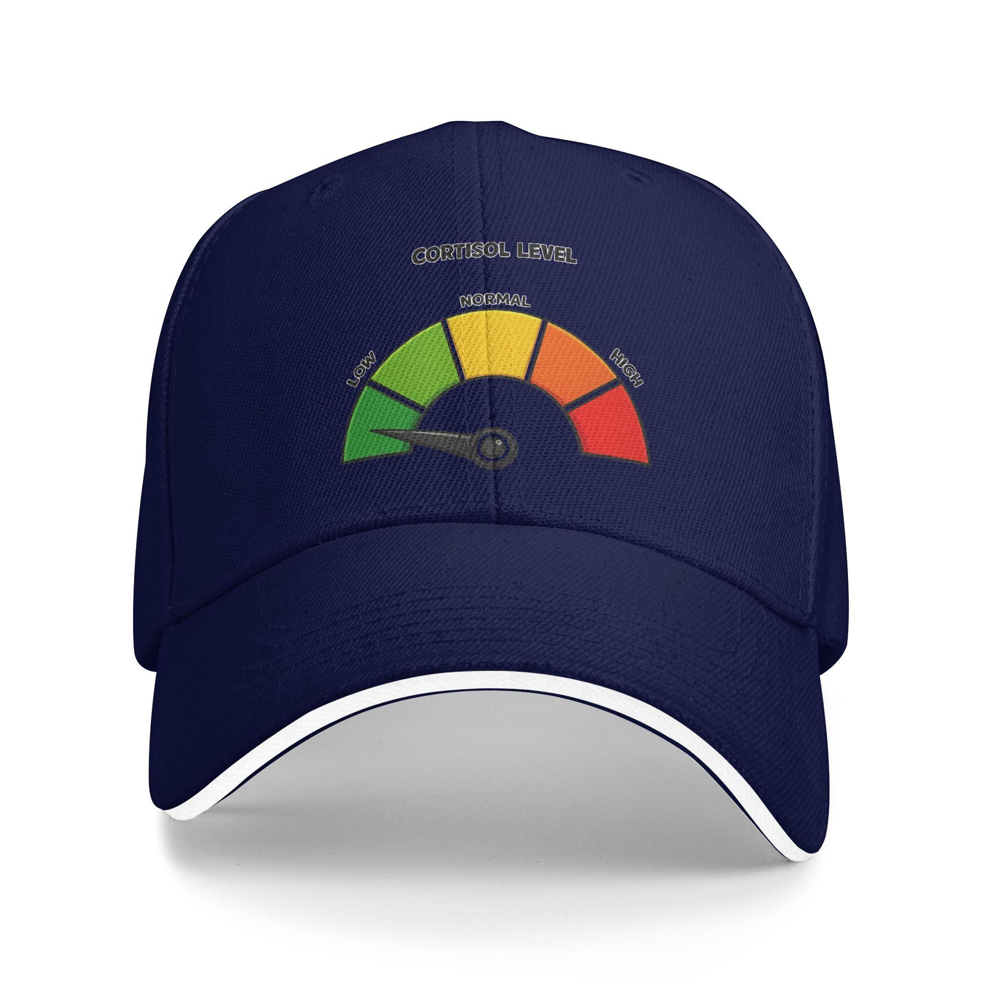 

Low Cortisol Sun Baseball Cap Summer Stylish Hip Hop Hats For Couple Women Outdoor Gym Baseball Caps As Picture темно-синього кольору