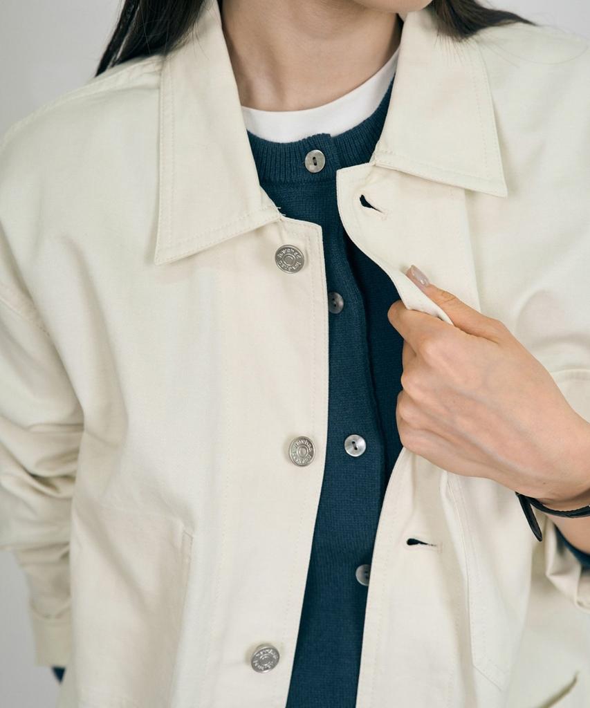 HAVE HAD Twill Cotton Chore Jacket (Ecru)