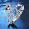 925Pure Silver Owl Ring for Women Shiny Animal-shaped Elegant and Luxurious Design, Perfect Gift Choice for Couples and Best Friends, Suitable for