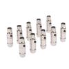 10 Pcs XLR Female Head Mini Full Metal 6 Pin Female Connector for Microphone Cable Interface