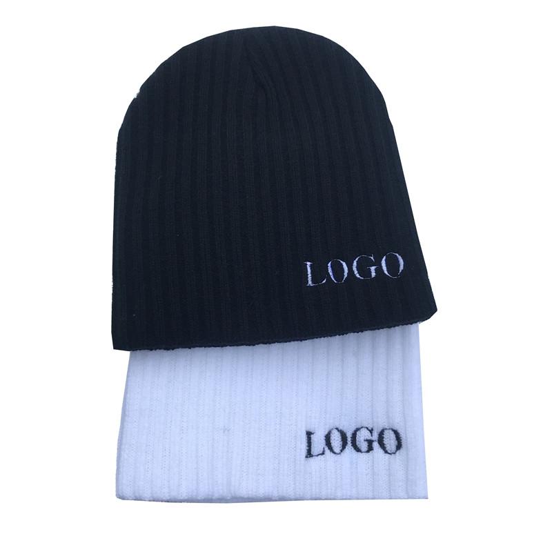 10Pcs Winter Beanie Men Skullies Embroider Logo Letter  Beanie Hat Mens Winter Solid Color Warm Knit Ski Skull Cap