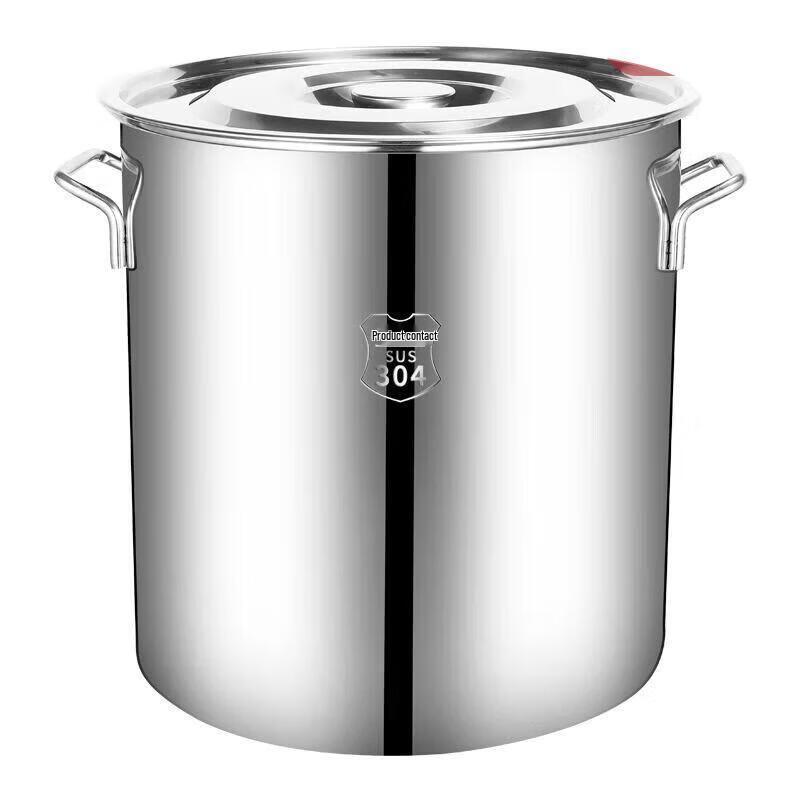 JINGRX 304 Stainless Steel Stock Pot with Lid