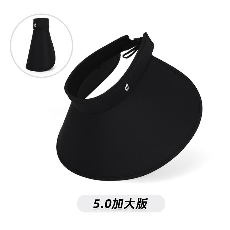 8553 Large version of composite velvet vinyl sunscreen eaves empty top hat summer sun hat children's outdoor sun hat