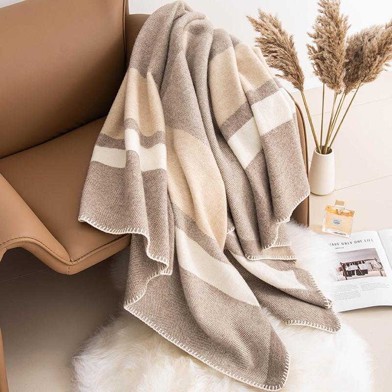 

New Autumn and Winter Women s High End Wool Scarf Korean Style Plaid Versatile Casual Warm Scarf