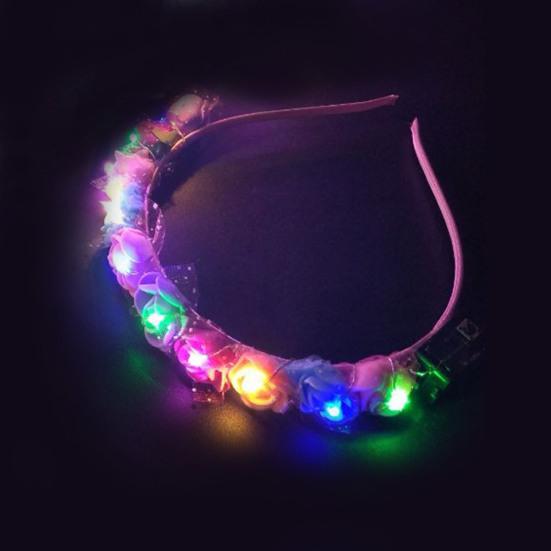 Women's Headband Glow Light Up Beautiful Convenient Thick Thin Hair Decoration for Parties Birthdays Festivals