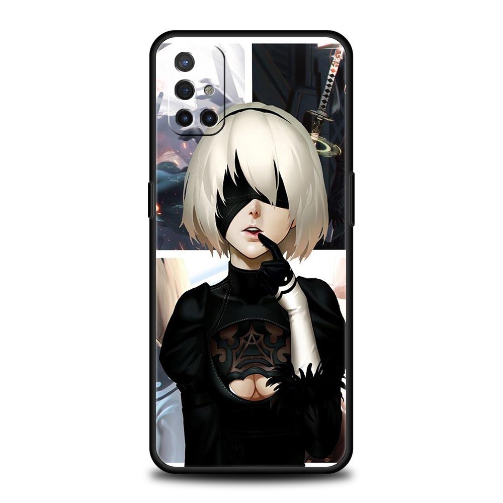 Nier Automata Cartoon For OnePlus 10 Pro 9 8T 8 Nord N10 7 7T 9R Phone Case For 1+ Nord 2T CE 2 N100 N200 Z 5G Soft Black Cover