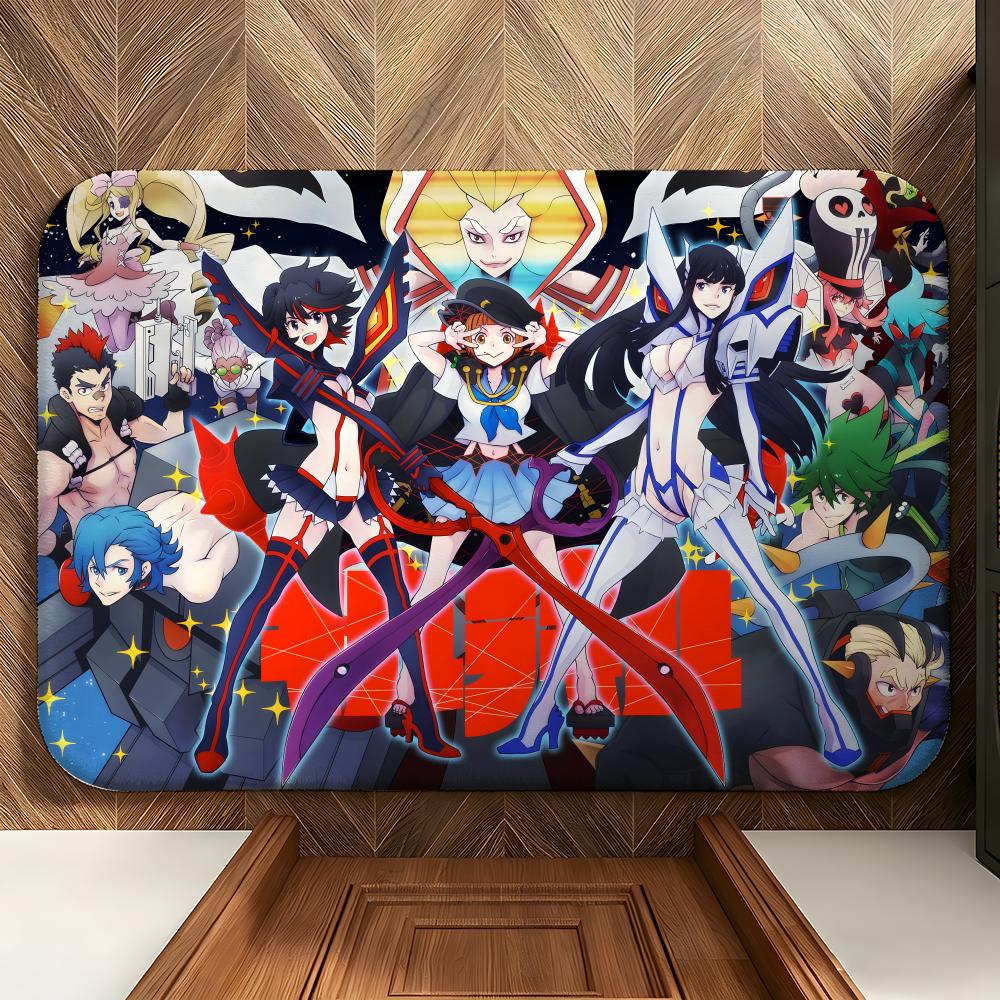Anime K-Kill La K-Kill Floor Mat Soft Flannel Floor Mat Suitable for Entryways, Living Rooms, Bedrooms, and Bathrooms