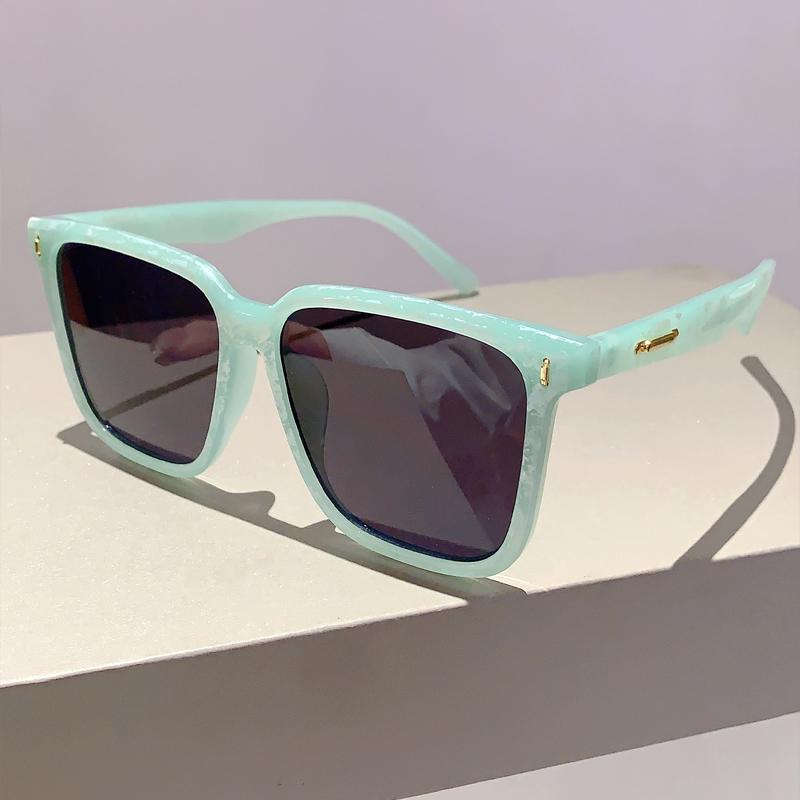 KAMMPT Vintage Square Sunglasses Oversized Korean Style Women Shades Trendy Fashion Luxury Eyewear