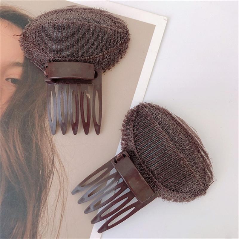 1PC Black Invisible Cushion Hair Clips Fluffy Sponge Hair Clip For Women Front Hair Line Volume Base Puff Hair Styling Tool