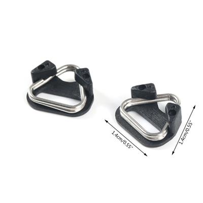 4 pièces Crochets de Ceinture Sangle d'Épaule pour Appareil Photo Séparables pour Remplacement d'Anneau Triangulaire avec Protections en Plastique