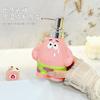 Cute Cartoon Ceramic Soap Dispenser Refillable Pump Bottle For Shampoo Shower Gel Bathroom Decor