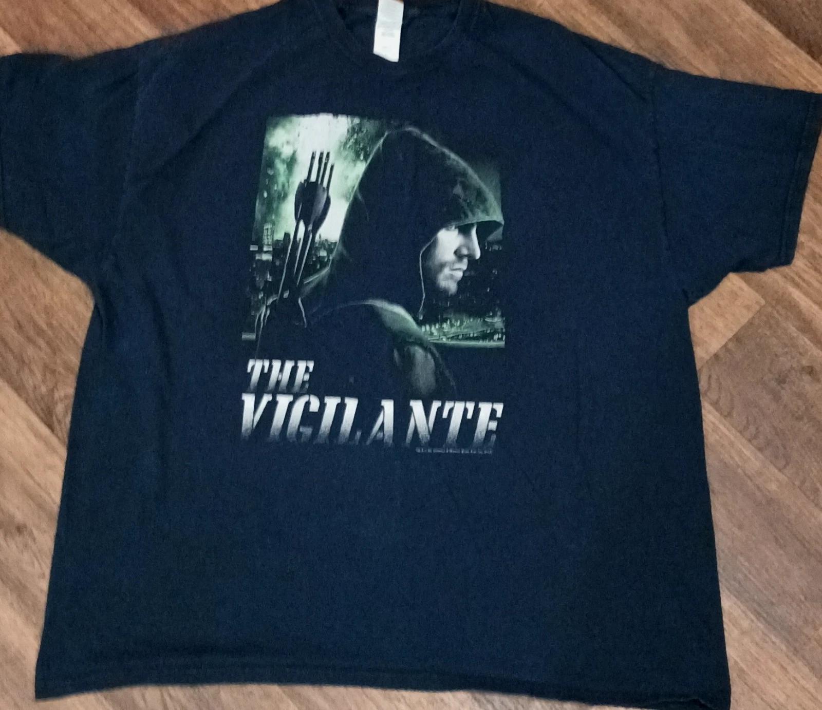 

Arrow Vigilante Graphic Tee 2XL Black DC TV Series Green Archer S