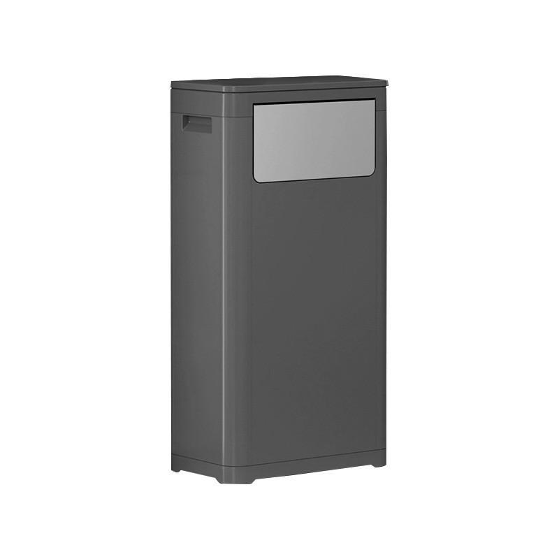 Double-Lid Large Capacity Trash Can for Kitchen, Public, Outdoor & Commercial Use