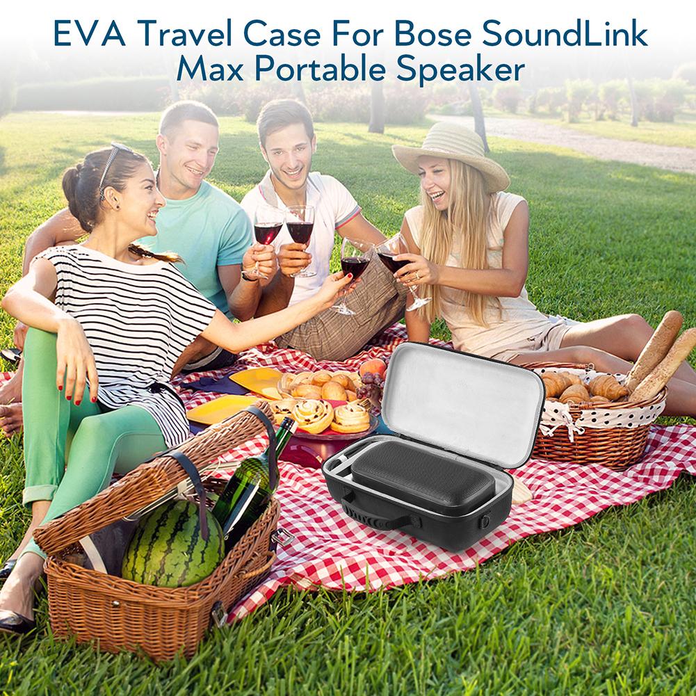 EVA Hard Carrying Case Bag Shockproof Hard Storage Case with Shoulder Strap and Handle for Bose SoundLink Max Portable Speaker