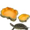 Climbable Reptile Water Bowls Resin Tortoise Water Dish Amphibian Feeding Bowl  Gecko