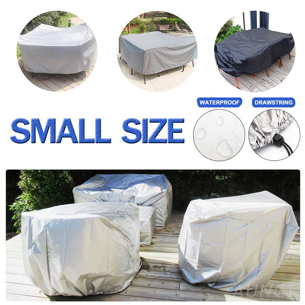 

Small Sizes Waterproof Outdoor Garden Furniture Covers Rain Snow Chair Cover for Sofa Table Chair Patio Dust Proof Gray Black S 45x40x25cm чёрный