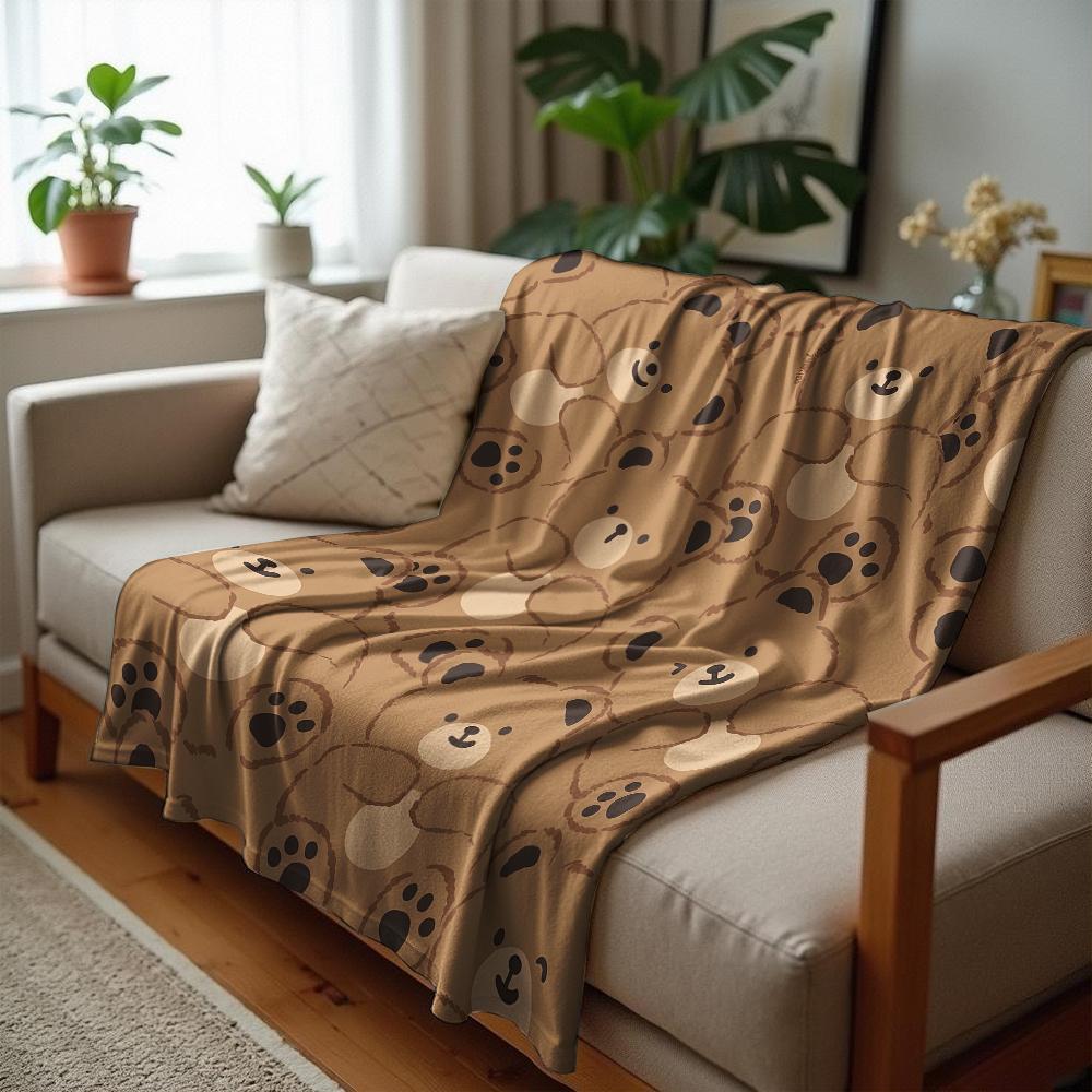 Coperta in Flanella con Stampa Cartoon Anime Cuori di Rana, Morbida e Calda, Plaid per Camera da Letto Bambini, Divano, Ufficio, Auto, Natale