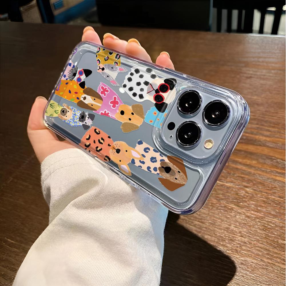 Cute Cartoon Case For Iphone 17 16 15 14 13 12 11 Pro Max Shockproof Soft Phone Case Cover 13 Pro Max 15 16 17 Air