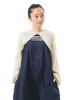 [BEAMS BOY] Long-Sleeve Knit Lace Bolero for Women, IVORY FREE