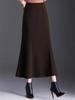 2025 Winter Long Woolen High-Waisted Fishtail Pencil Skirt
