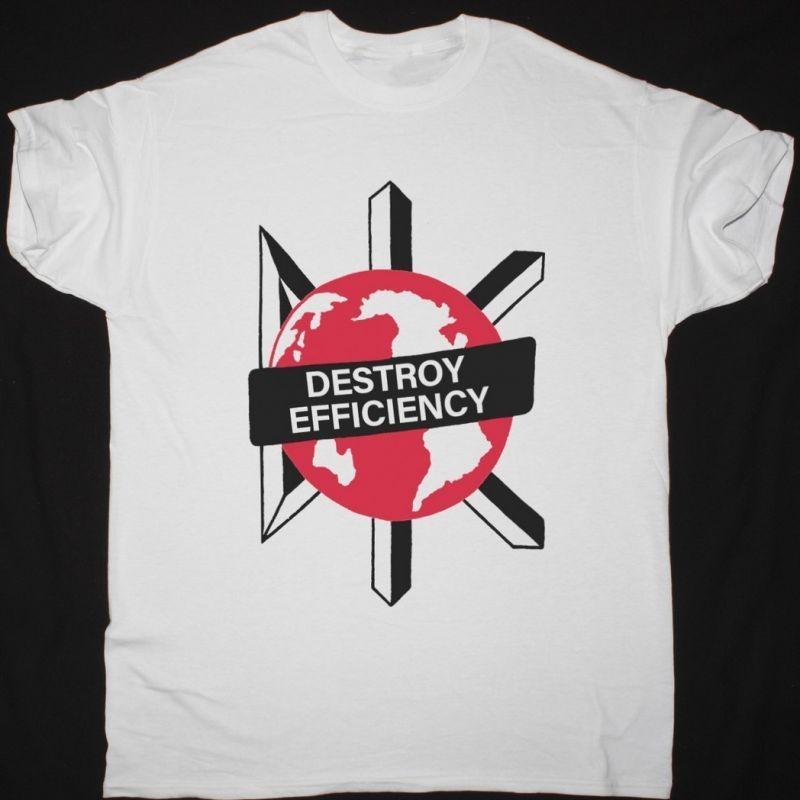 Dead Kennedys Destroy Efficiency White T-Shirt S разноцветный