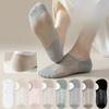 Women's Summer Thin Casual Solid Color Breathable Invisible Silicone Non Skid Boat Socks