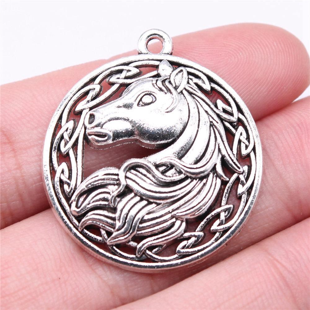 Charms Pegasus Horse Pendants Minimalist Jewelry Components QC095