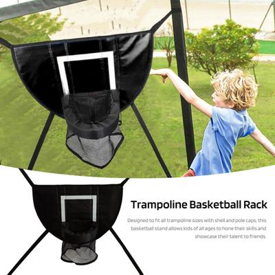 Trampoline Basketball Hoop with 3 Balls Pump Waterproof Kids Adults Indoor Outdoor Garden Basketball Shoot Toss Game Trampoline Accessories
