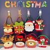 1-10PCS Christmas Felt Candy Bags Cartoon Apple Pouch Santa Sack Kids Gift Packaging Bag Xmas Tree Holiday Decoration