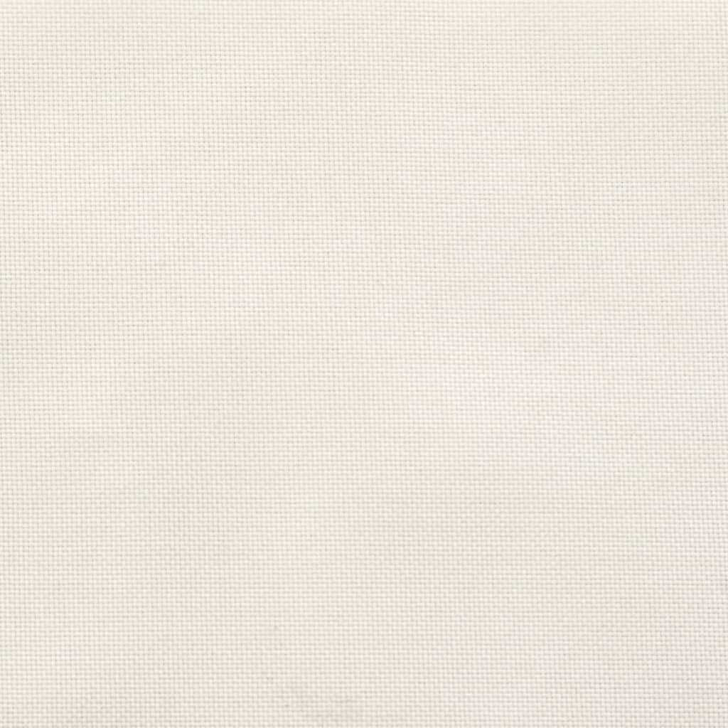 Low Back Chair Cushions 6 Pcs Melange Cream 100 X 50 X 4 Cm Fabric