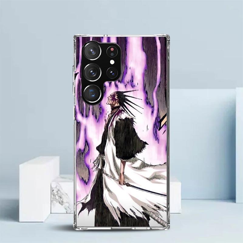 

Bleach Zaraki Kenpachi Phone Case For Samsung Galaxy S24 S25 Edge S26 Ultra S22 S23 Plus S21 + S20 FE Soft TPU Back Cover Galaxy Samsung S21 Ultra