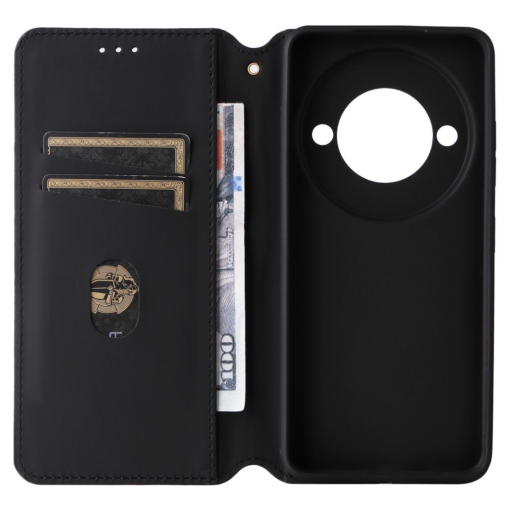 For ZTE Blade A75 5G/nubia Focus Wallet Case Rhombus Imprinted Leather Phone Cover