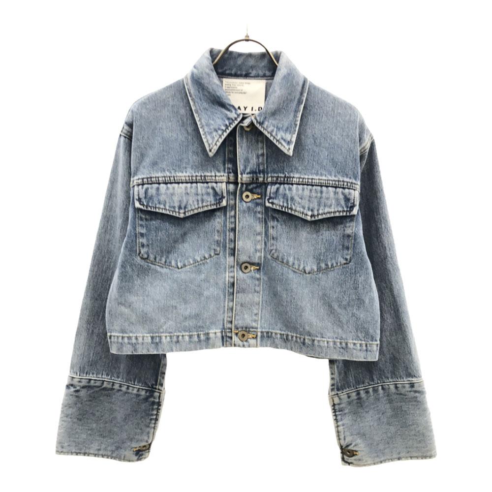 

FRAY I.D Сделано в Японии FWFJ232004 укороченная джинсовая куртка джинсы Женщины Б/У