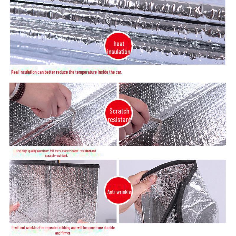 Car Summer Sun Protection Sunshade Curtain Visor Block Insulation Pad