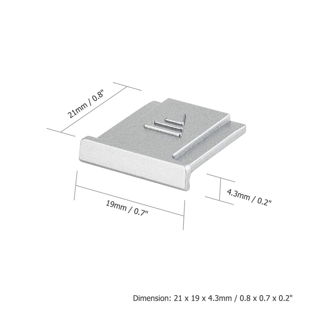 JJC Hot Shoe Covers for Fujifilm X Half GFX 50S Silver (4-Pack) GFX100RF, X-M5, X-E5, X100VI, X-T50, X-T5, X-H2, X-H2S, X-E4, X-S10, X-T4, X-T3, X-T2,